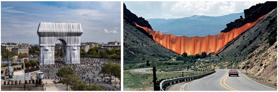 파리개선문과 콜로라도를 포장해 버린 적도 있습니다. 엄청난 스케일이죠