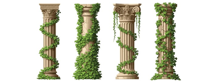 기둥이 무너질 때 담쟁이는 어떤 역할을 할까요?