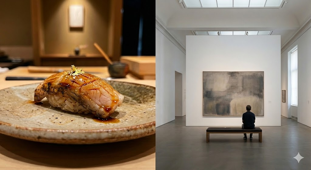 같은 한피스(one-piece)지만 미학의 차이가 있습니다