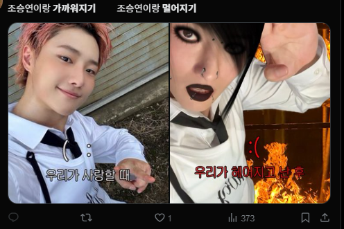 이미지 = X캡처 (https://x.com/my_chowoodz/status/1971140527023411623?s=20)