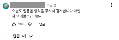 이미지 = 유튜브 댓글 캡처 (https://www.youtube.com/shorts/TbWFKzDTJfc)