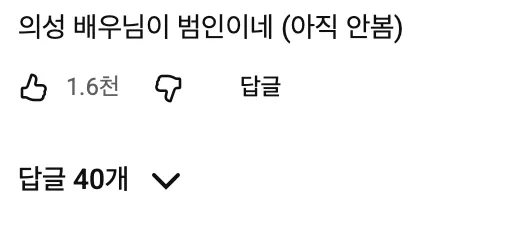 이미지 = 유튜브 ‘비보티비’ 댓글 캡처 (https://www.youtube.com/watch?v=XRSae4s5RCw)