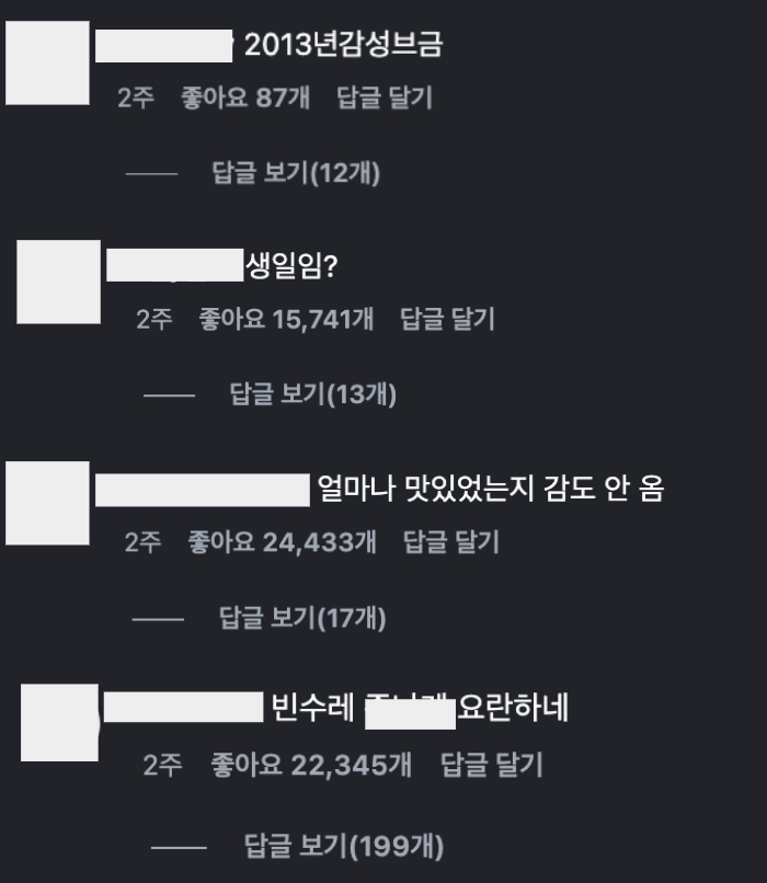 이미지 = 인스타그램 ‘@pj_raccoon’ 채널 릴스 댓글 캡처 (https://www.instagram.com/reel/DWsWXw5Dy7H/)