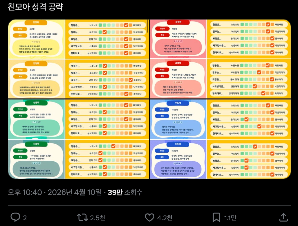 이미지 = X 캡처 (https://x.com/aaat0t/status/2042598623083639165)