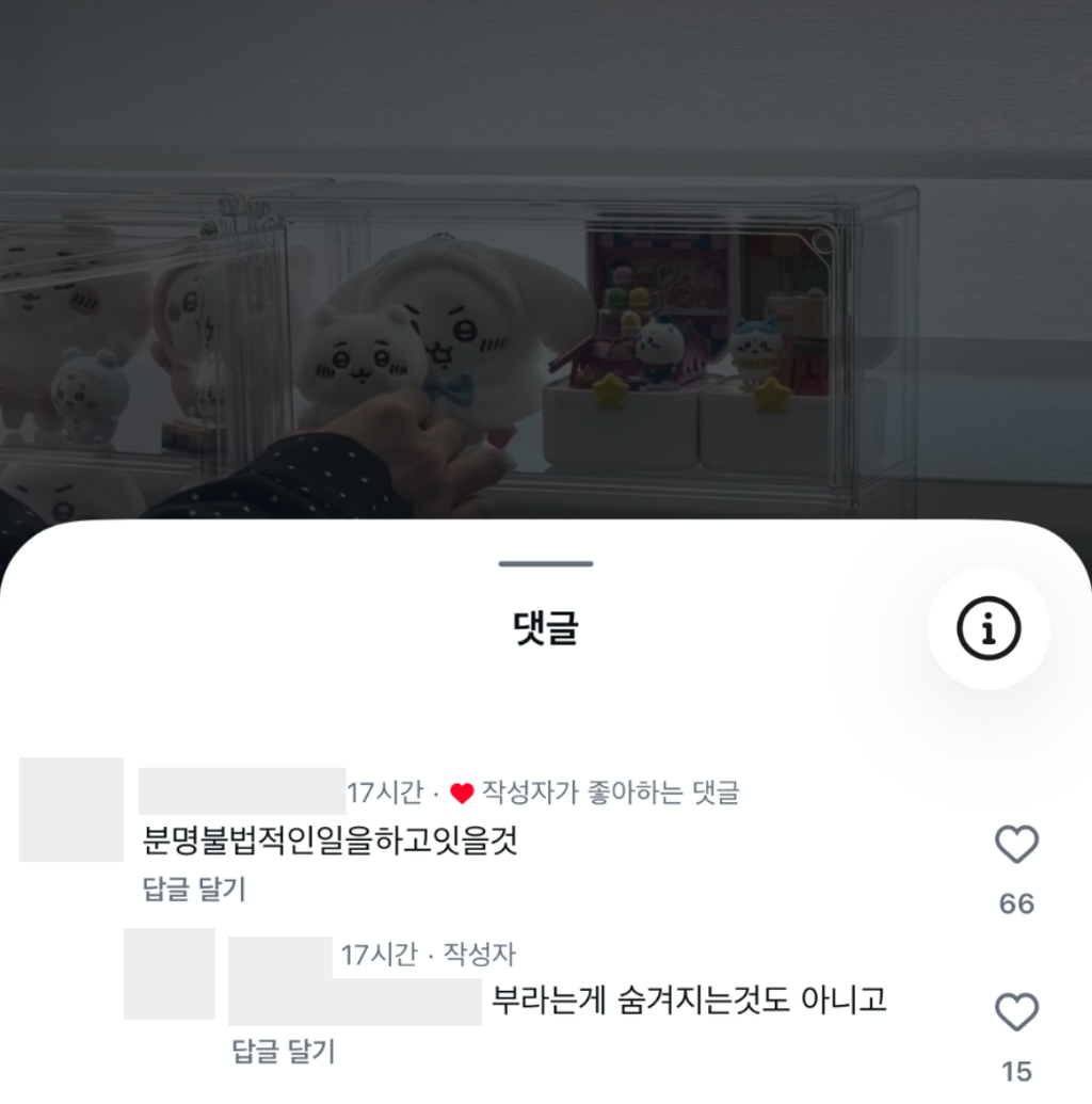 이미지 = 인스타그램 ‘@ueznuy’ 채널 릴스 댓글 캡처 (https://www.instagram.com/p/DeHIVIkTVsK/)