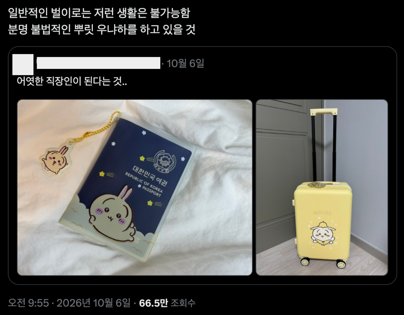 이미지 = X 캡처 (https://x.com/gunbameeee/status/2107273524109053998)