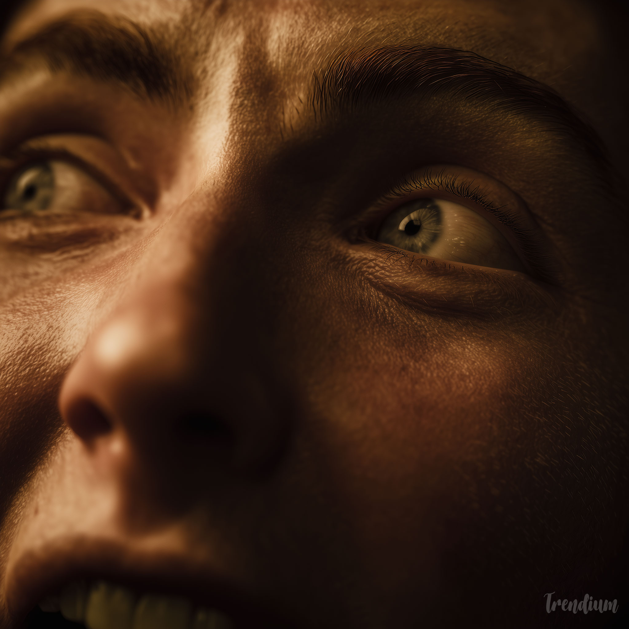 [prompt] close-up shot of a person’s face reacting to surprising news, emotional detail, shallow depth of field