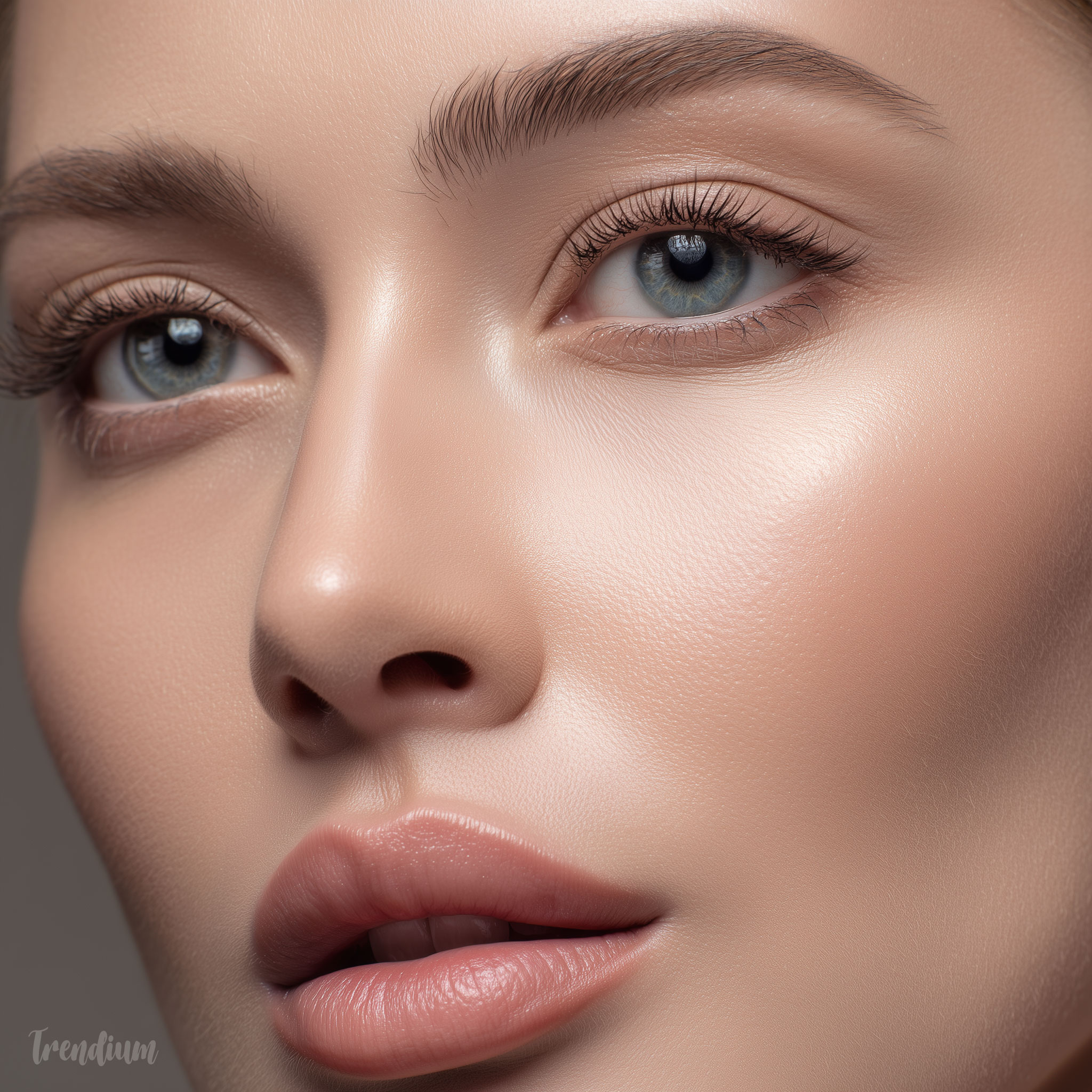 [prompt] beauty close-up portrait, flawless skin texture, soft rim light, expressive eyes