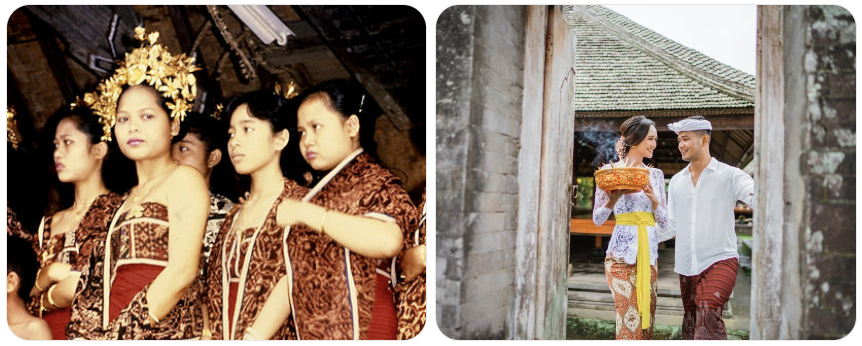 전통 의복에서 이카트의 기본 미학