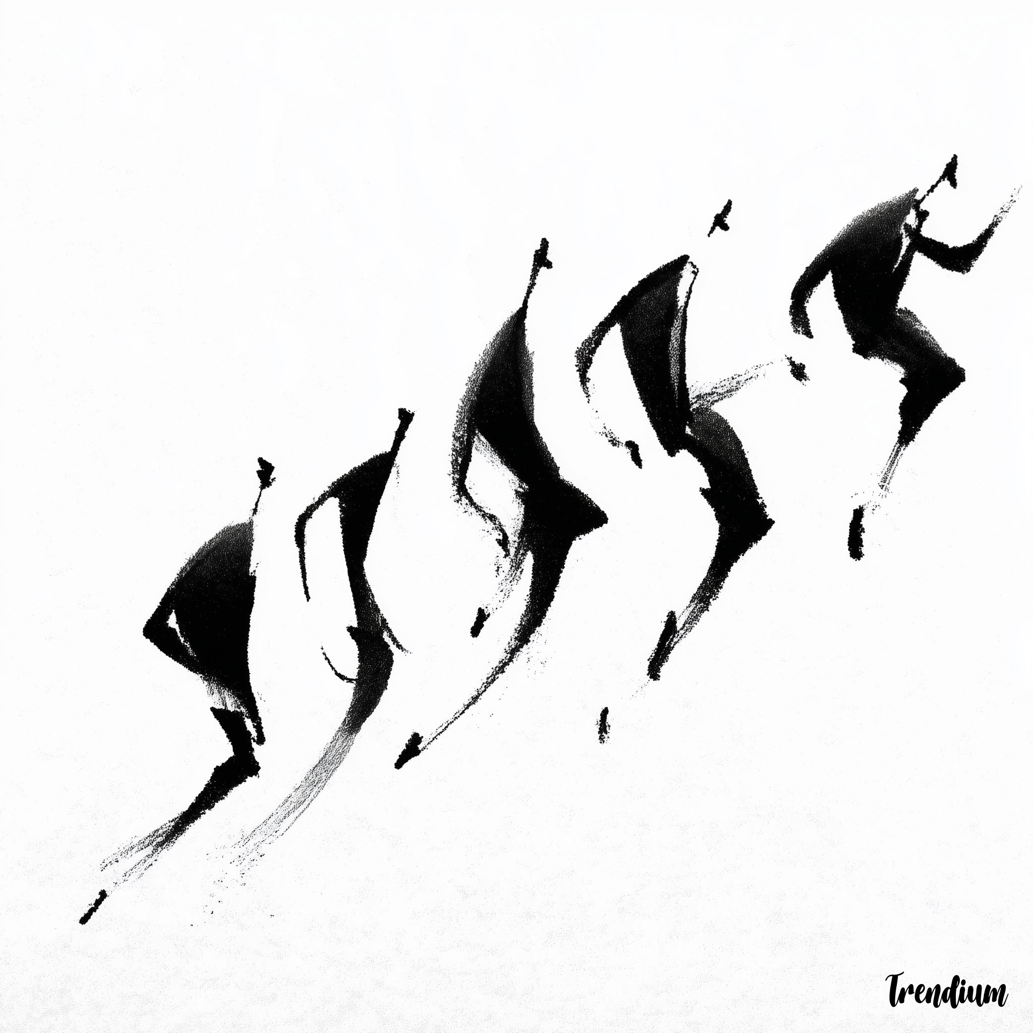 [prompt] ink stroke morphing animation, rhythmic pseudo-characters