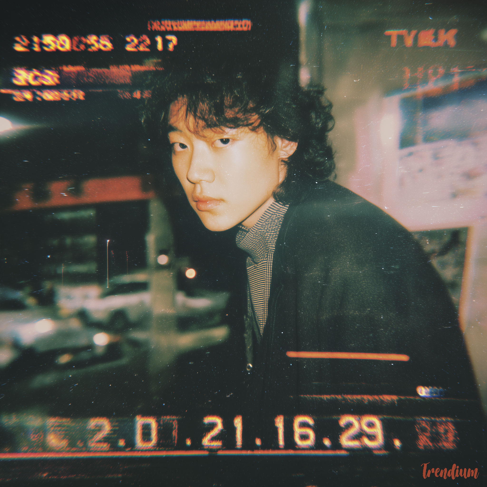 [prompt] Y2K elements fading into Ditto sensibility, Korean youth memory scene, camcorder footage still, handheld camera, low resolution, timestamp overlay, tape grain, retro-futurism meets nostalgic documentary