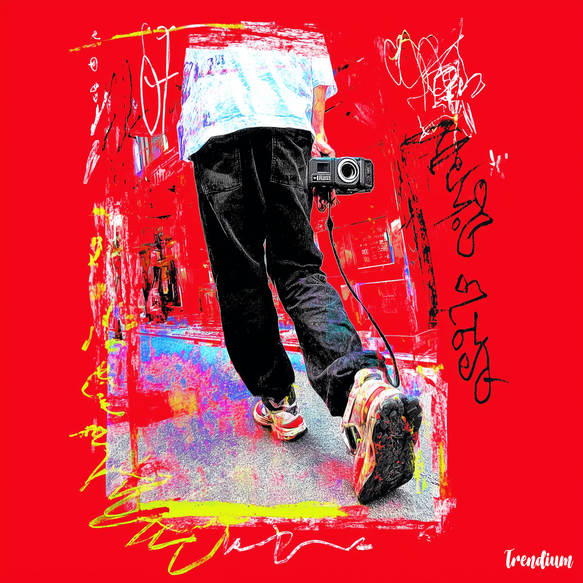 [prompt] Korean street fashion editorial, early 2000s camcorder aesthetic, handheld camera, low resolution, muted colors, analog noise, tape grain, candid street moment in Seoul, nostalgic documentary style --sref 983537227