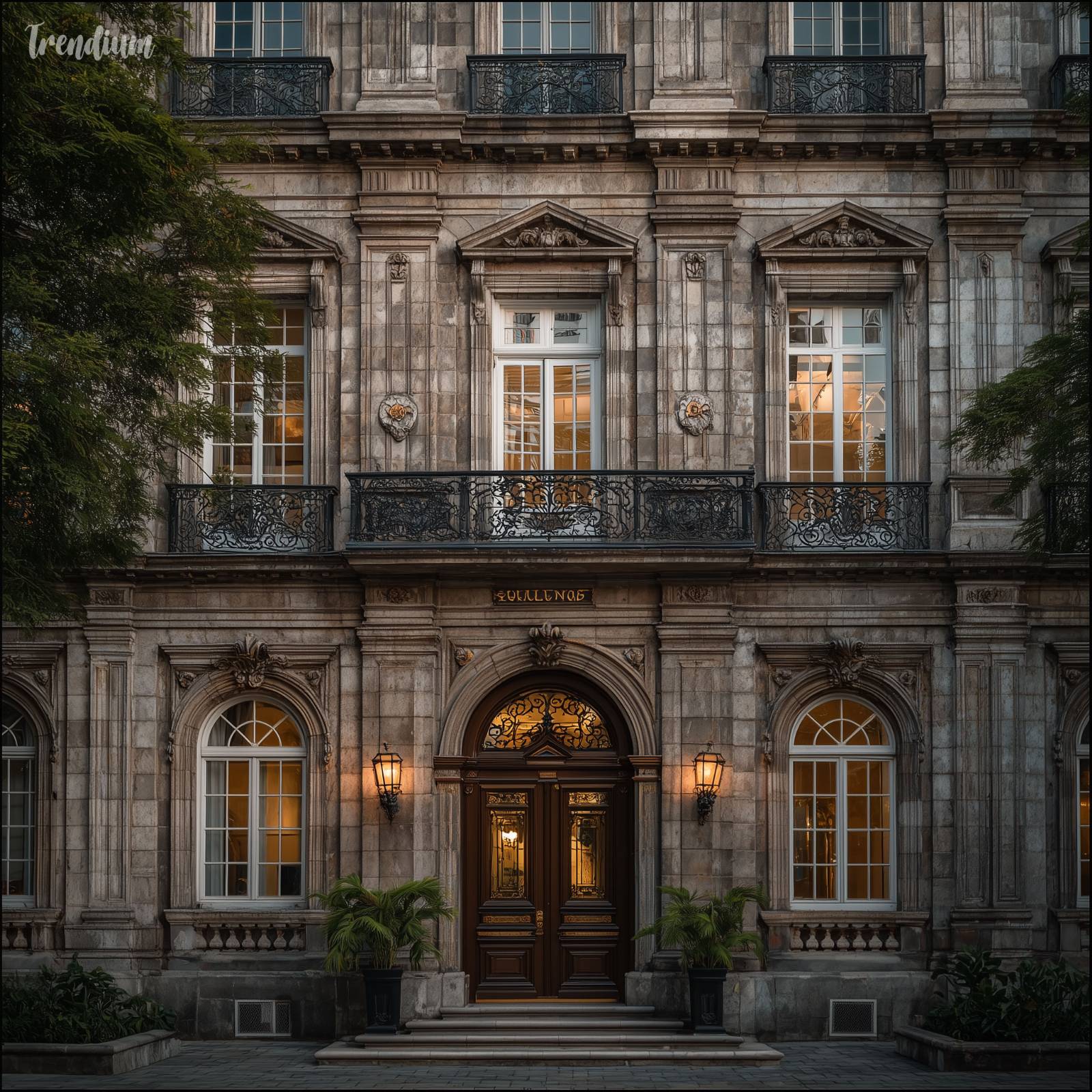 [prompt] Architectural facade, high detail, sharp focus, f/8.0 --exp 3 --raw --stylize 350