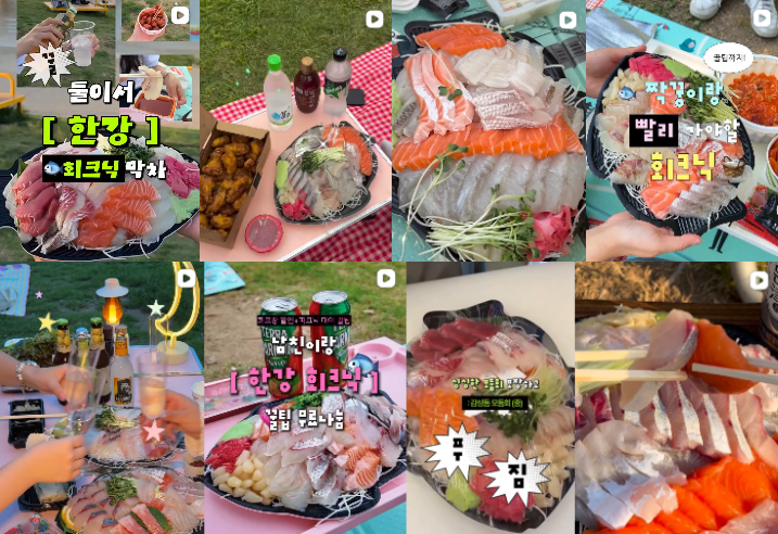 @연합뉴스, 강바람 맞으며 회 한 점