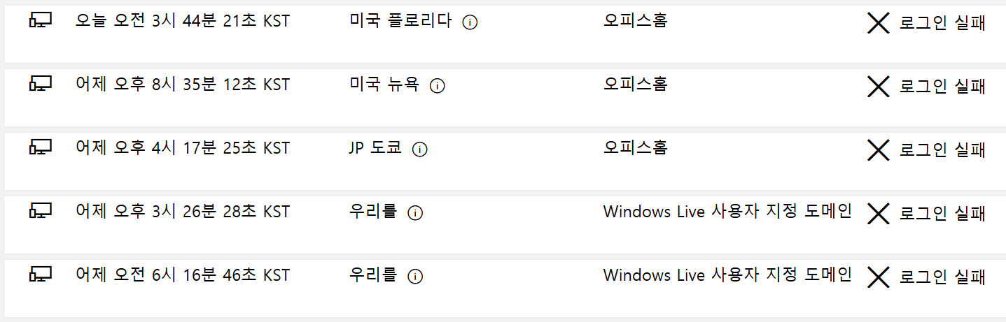 여러분 계정도 한 번 확인해보세요
