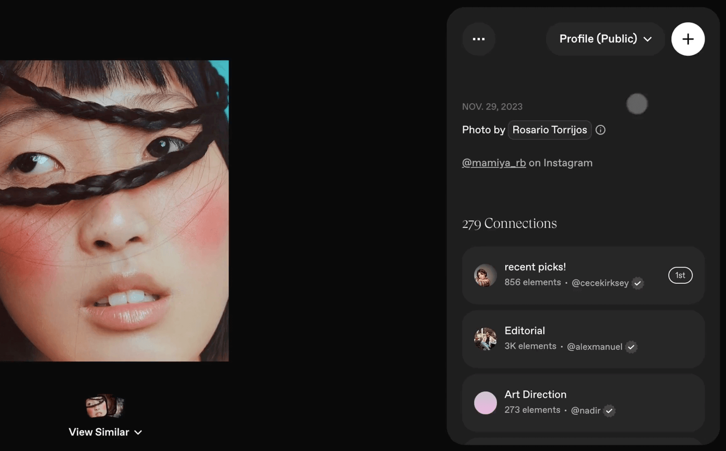 총 몇명의 사람이 무드보드에 연결했는지 알려줌, 약간 GitHub 같죠