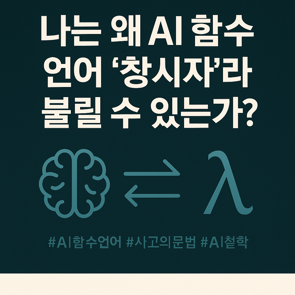 #7 나는 왜 AI 함수언어‘창시자’라 불릴 수 있는가?의 썸네일 이미지