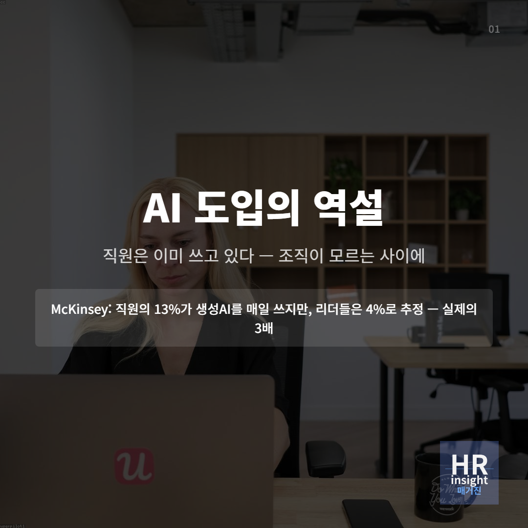 직원은 AI를 쓰고, 조직은 아직 준비 중의 썸네일 이미지