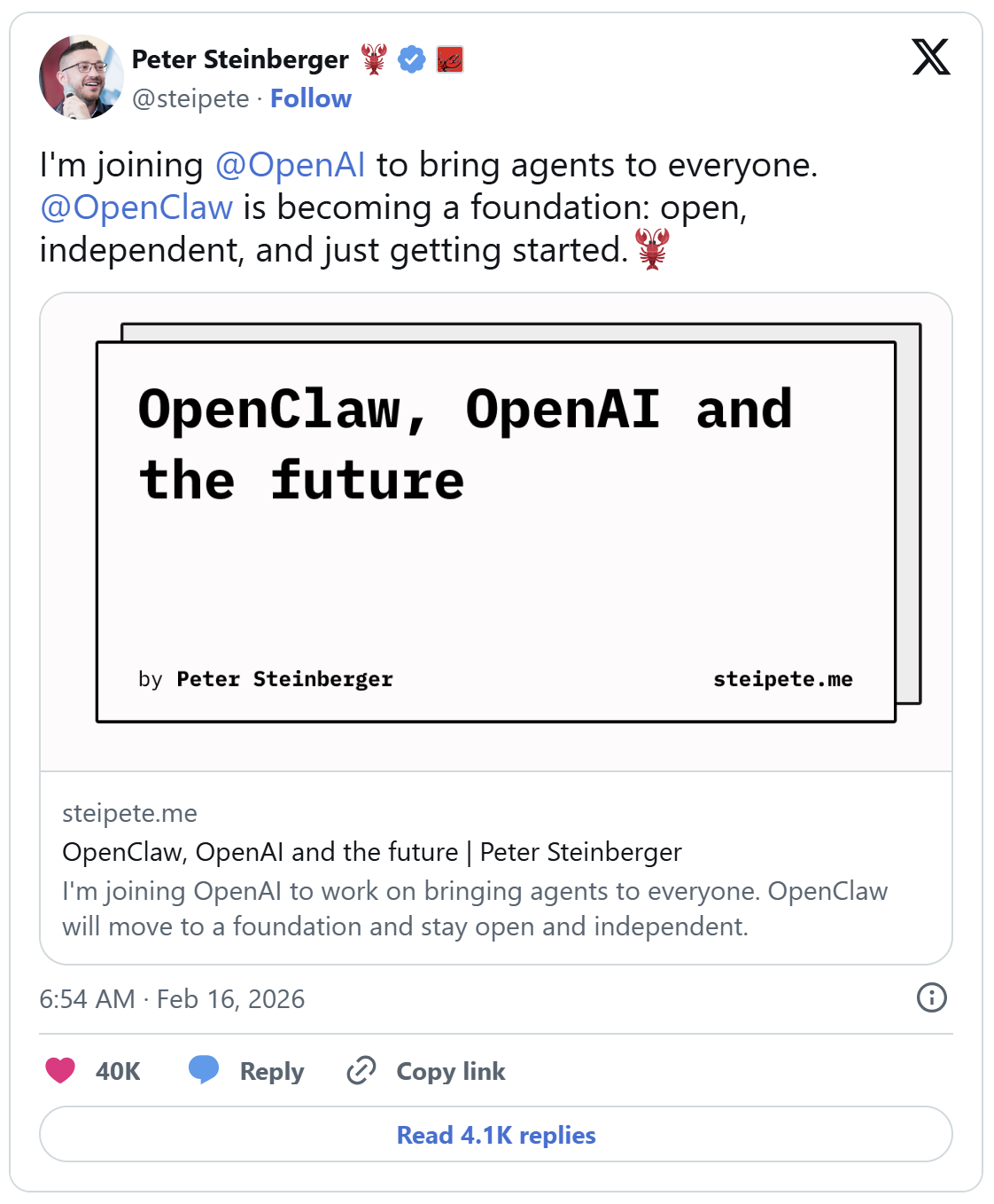 <출처 - Peter Steiberger 'X'>