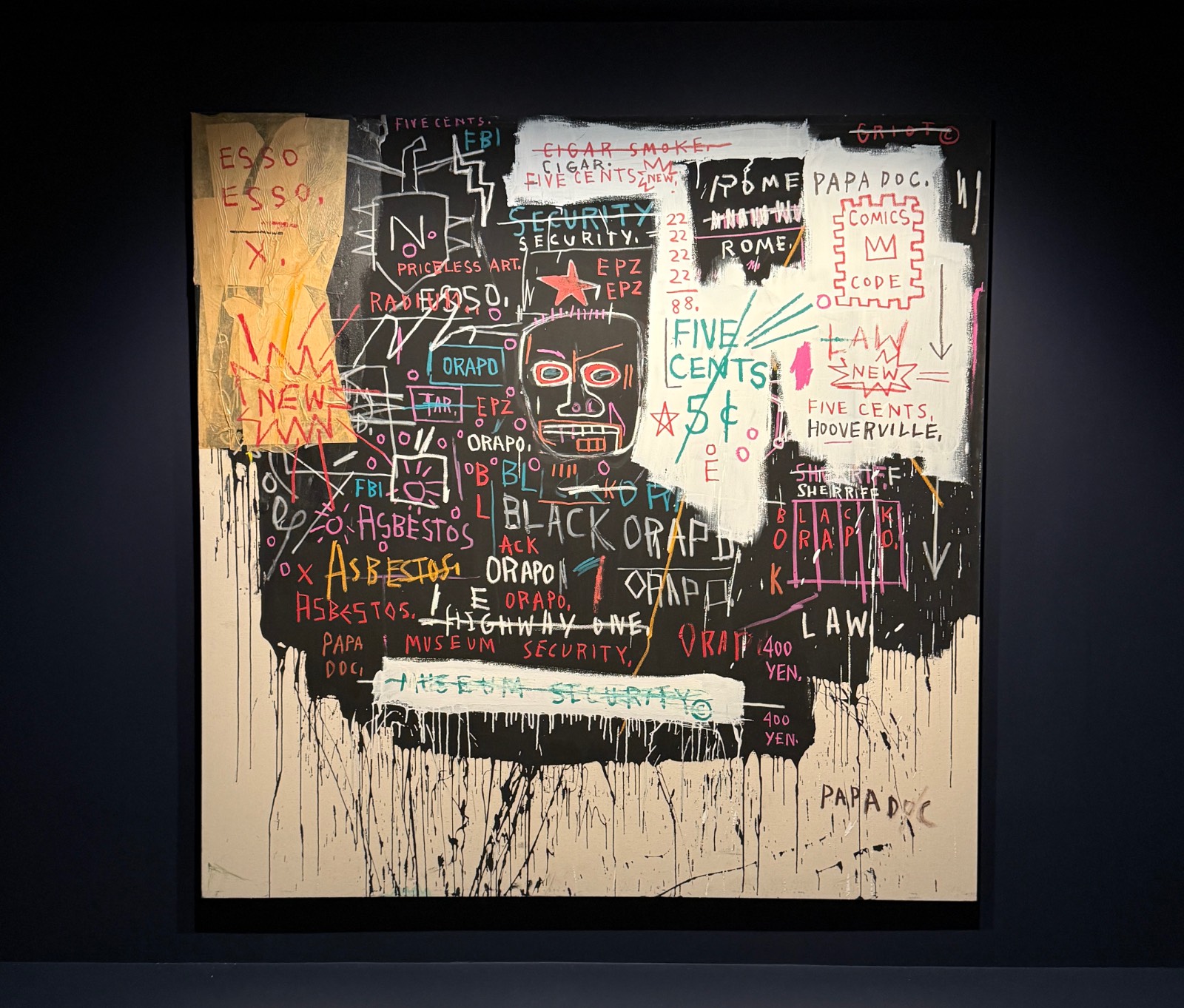 장 미셸 바스키아, <Museum Security (Broadway Meltdown)>(1983)