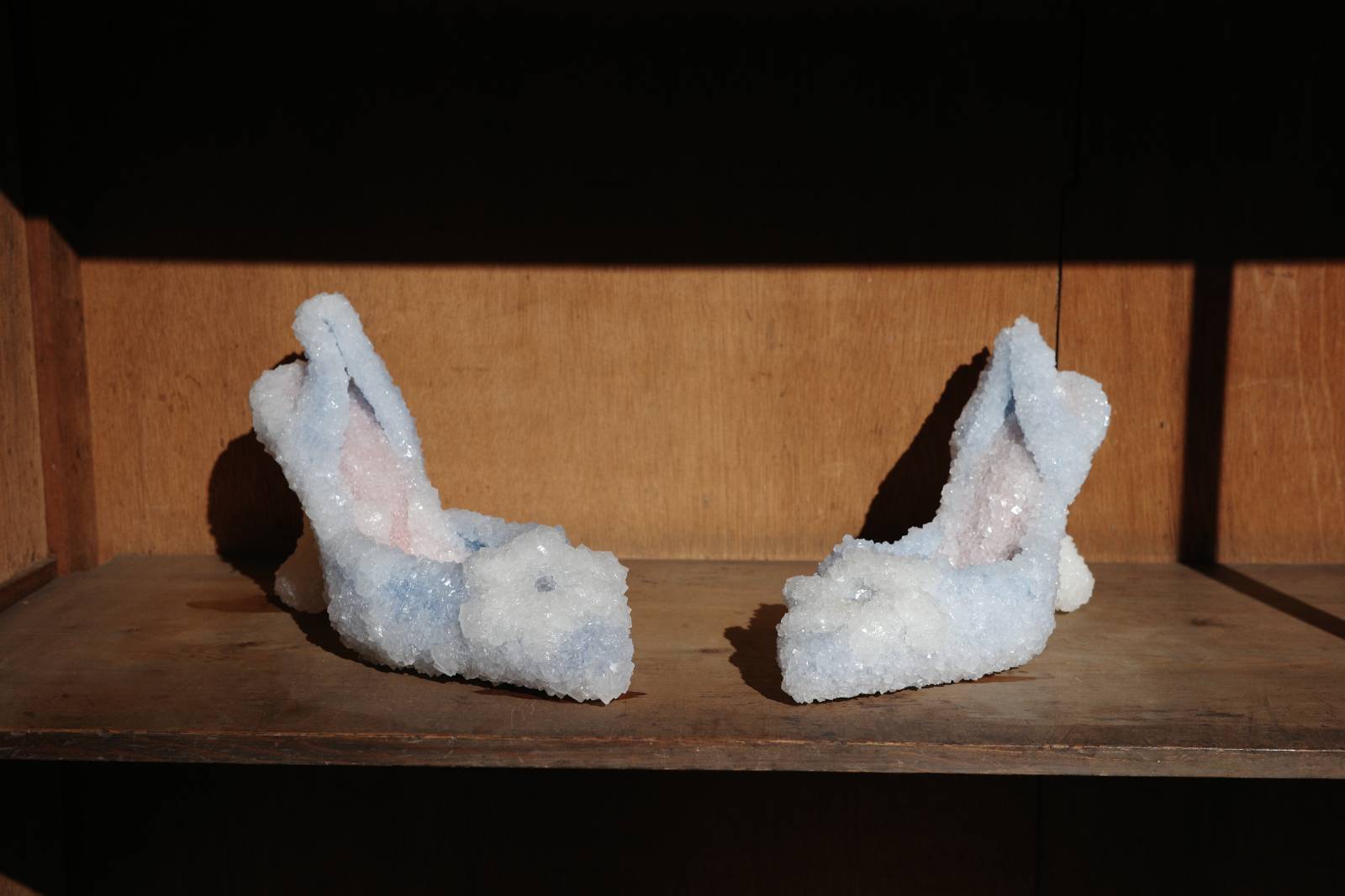 소금 결정화된 로저 비비에 슈즈 by Sigalit Landau © Dana