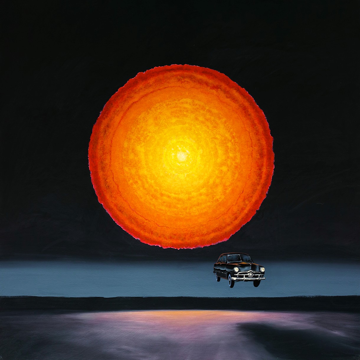 Coming Over, acrylic on canvas, 48in x 48in, 2015 ©Sean William Randall