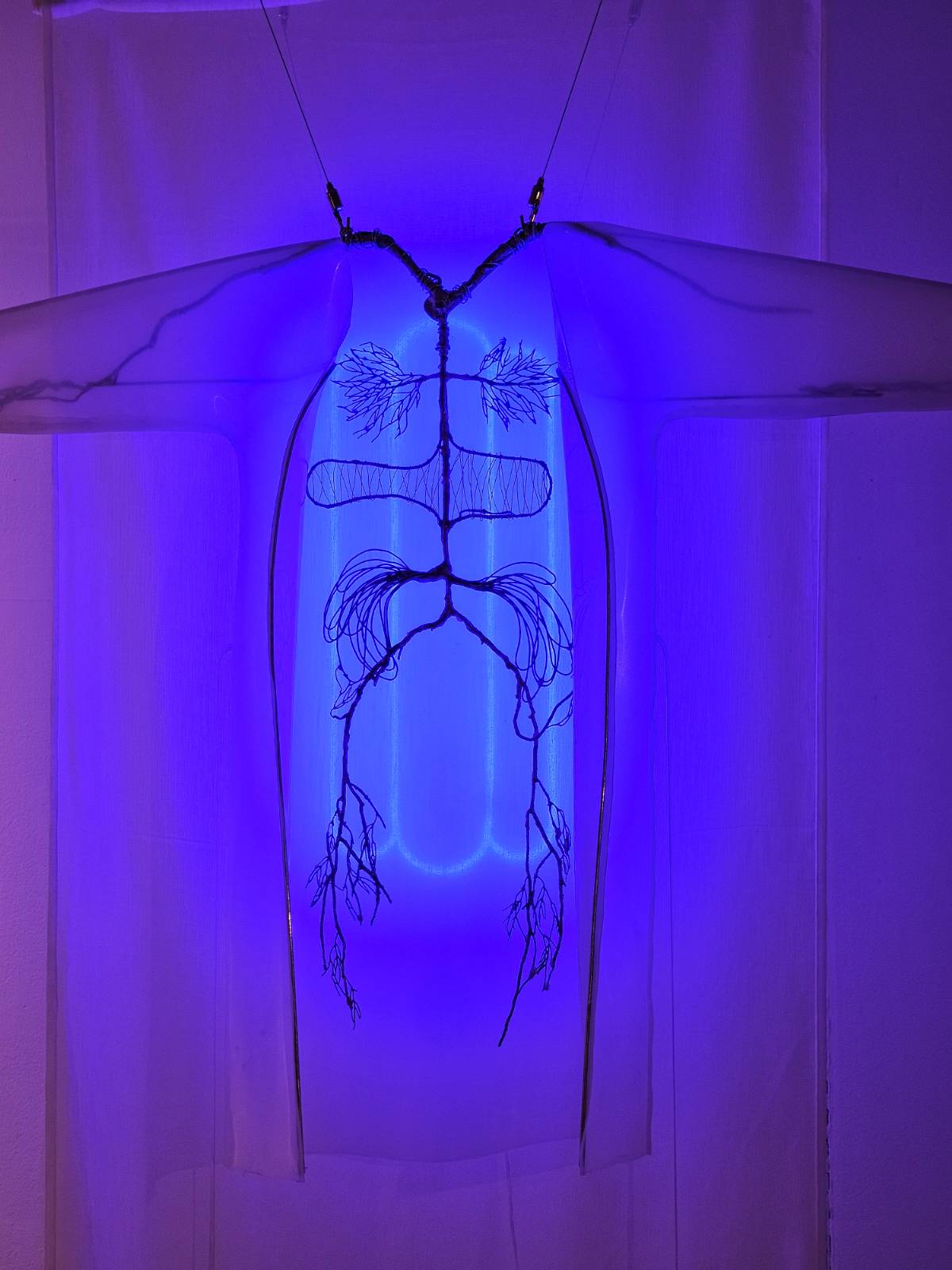 <순환> 2026, Pewter and Silicone, Casting and silicone molding, 110x70x10cm