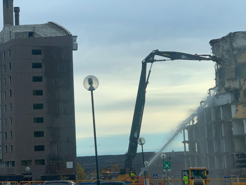 2023년 9월, 구도심 철거 현장