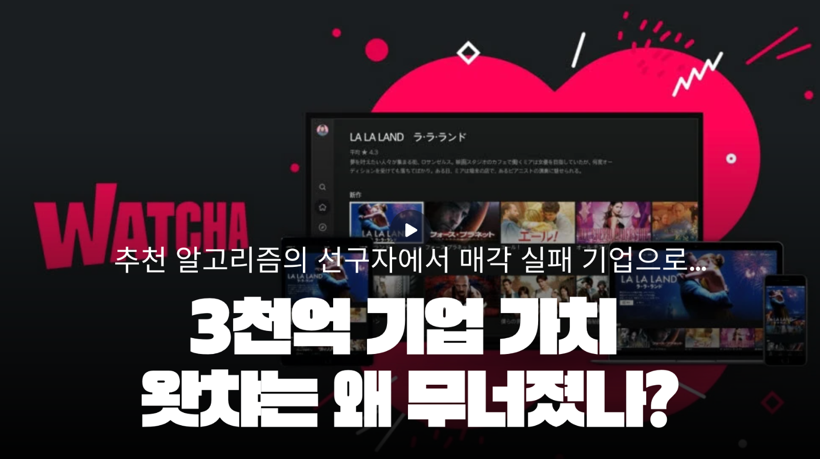 3천억 기업 가치 왓챠는 왜 무너졌나?