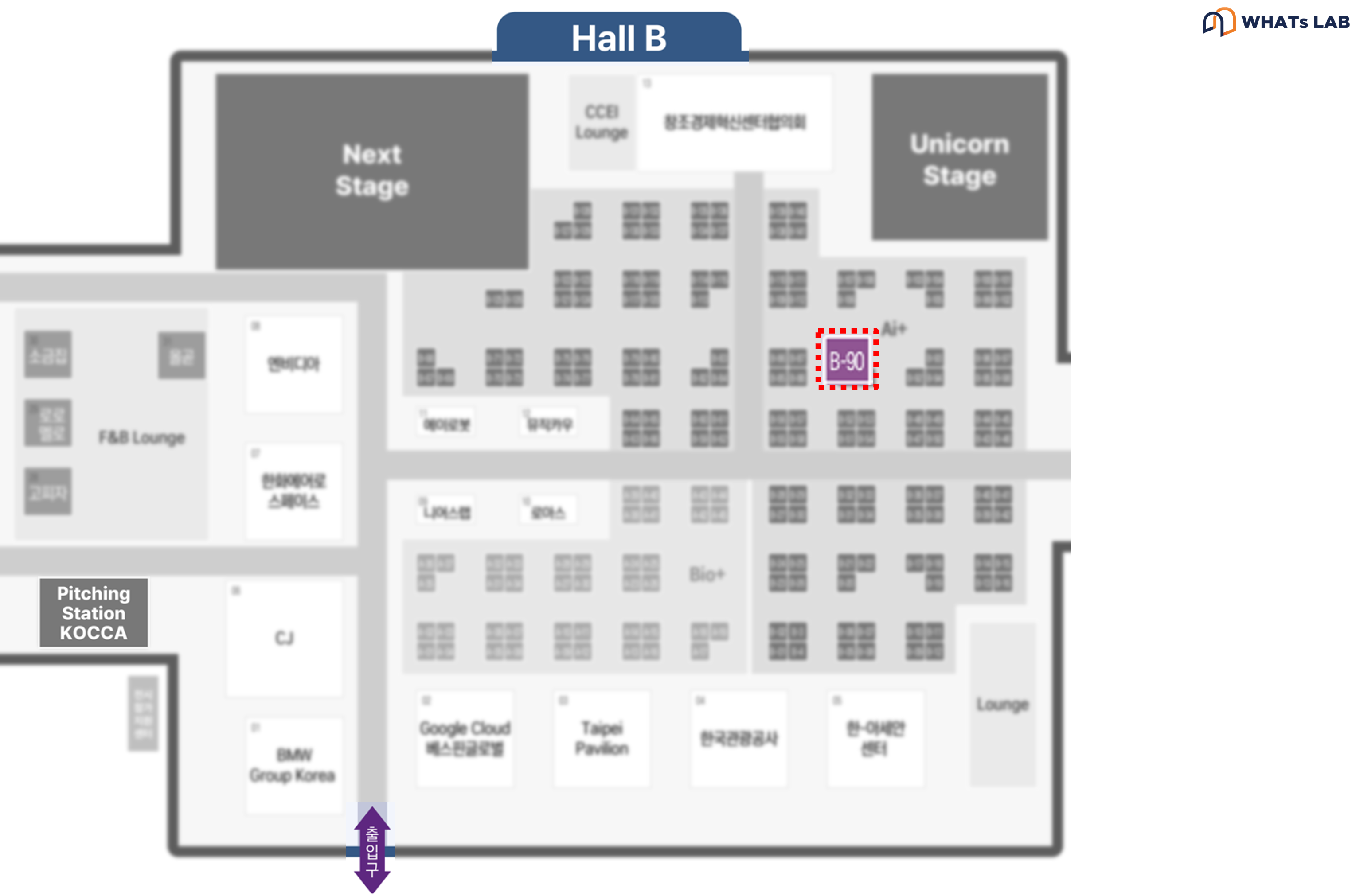 왓츠랩 부스 : HALL B, B-90
