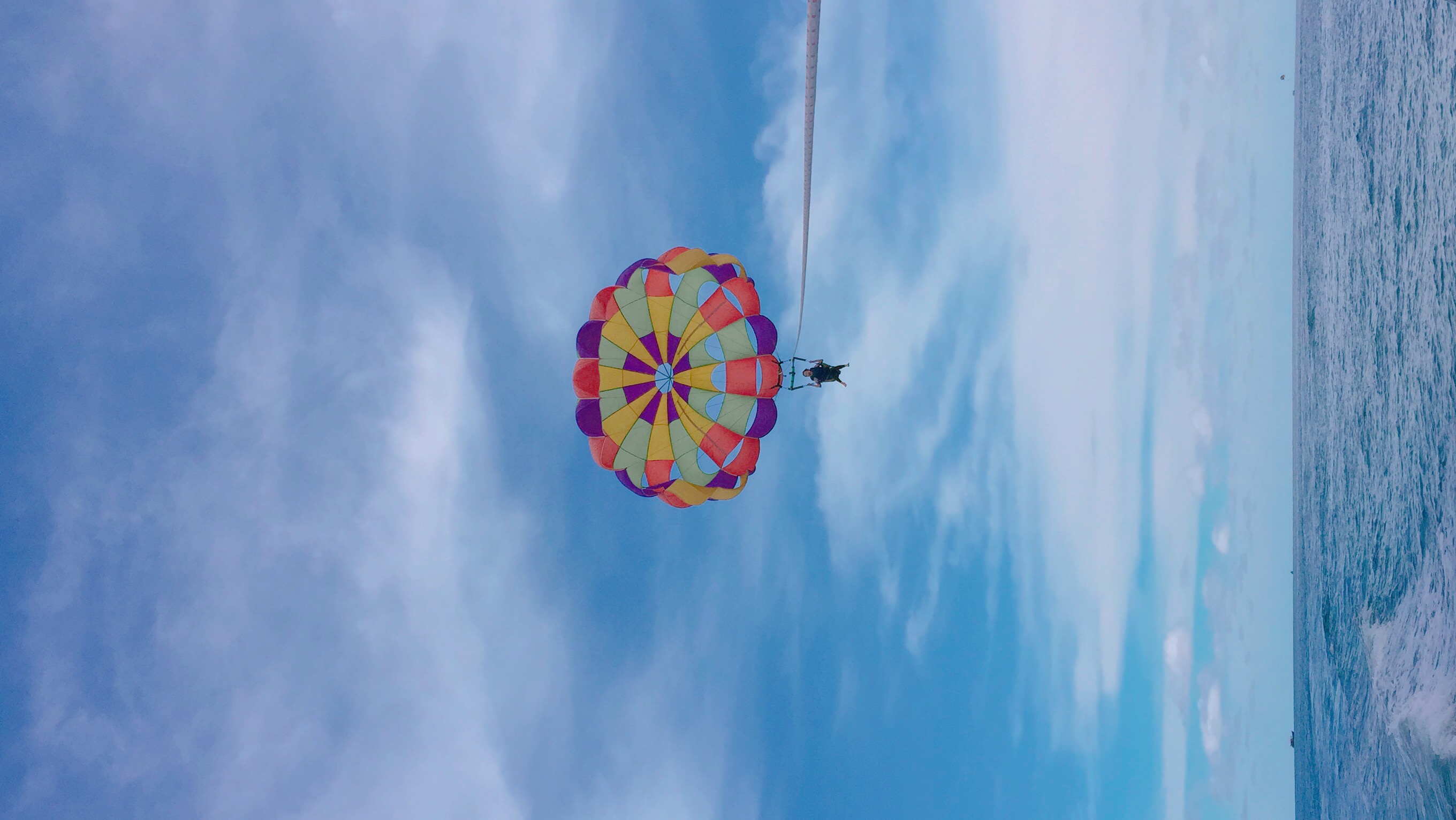 생애 첫 패러세일링 도전!※ 확대하지 마시오 ※