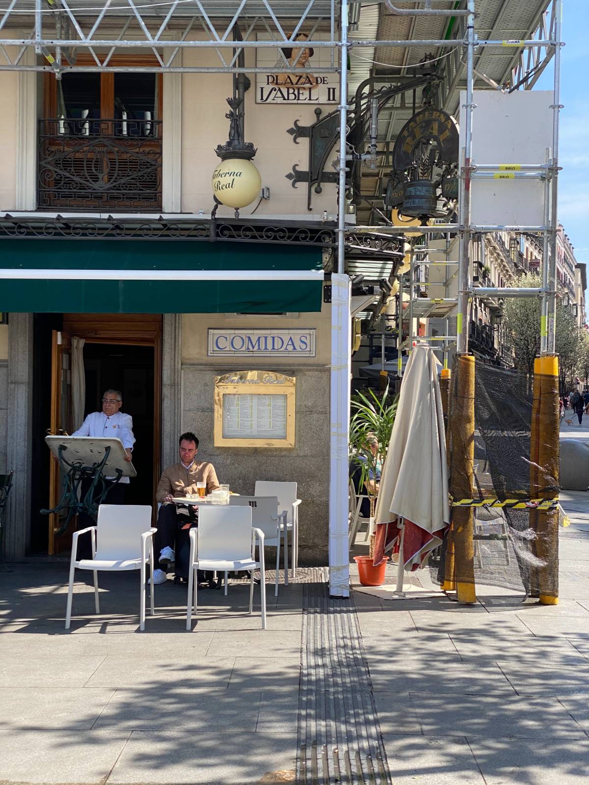 평화롭던 마드리드 광장