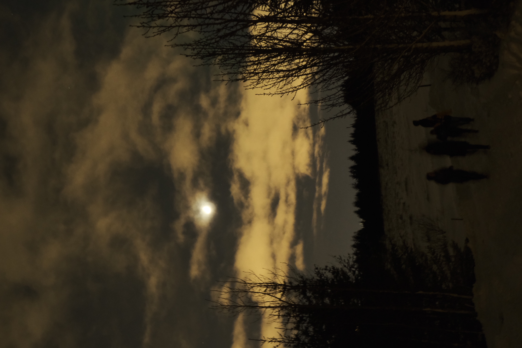 달이 너무 밝으면 볼 수가 없다.