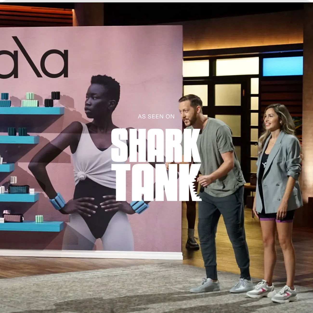 샤크탱크에 출연한 나탈리와 맥스 (출처- Bala 홈페이지)