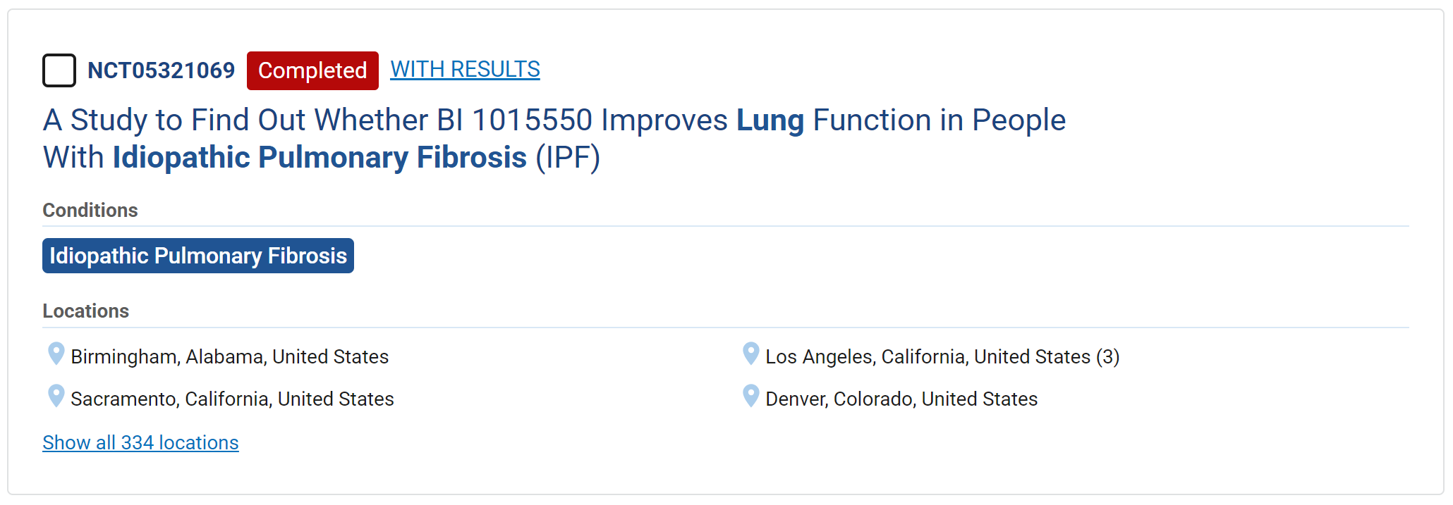 BI 1015550은 Nerandomilast의 코드명