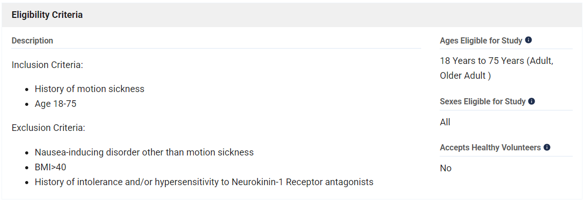 참여자 포함 및 배제 기준Clinicaltrials.gov > NCT04327661