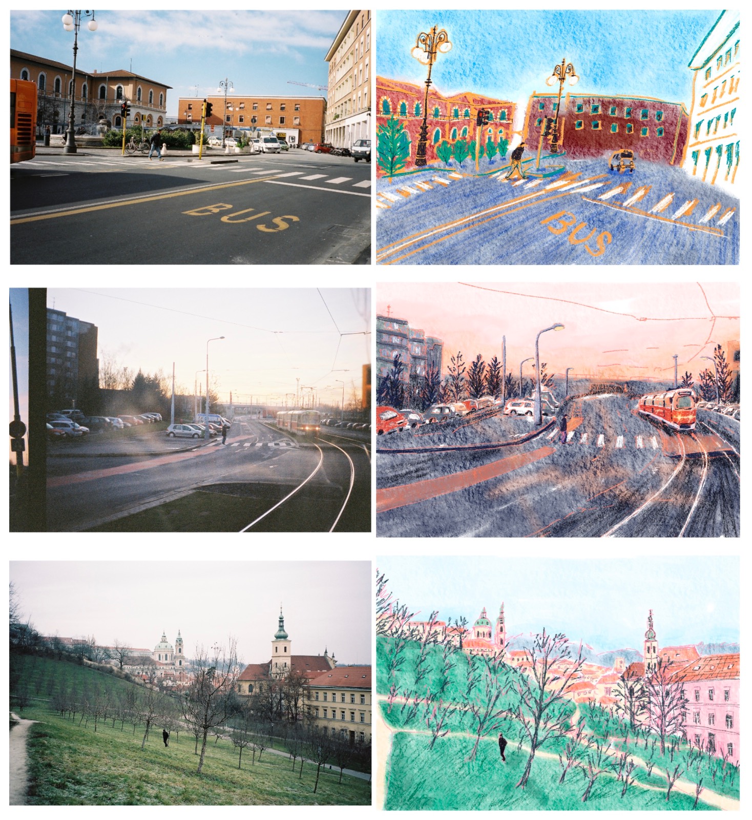 여행 사진을 그림으로.