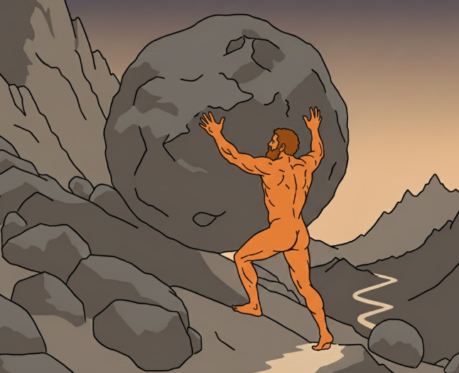 자료 출처: 매일 경제(그리스 신화 속 시지프스의 숙명적 노동)