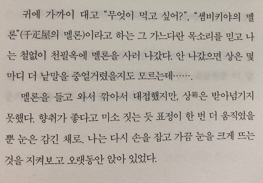 «월하의 마음», 김향안 중