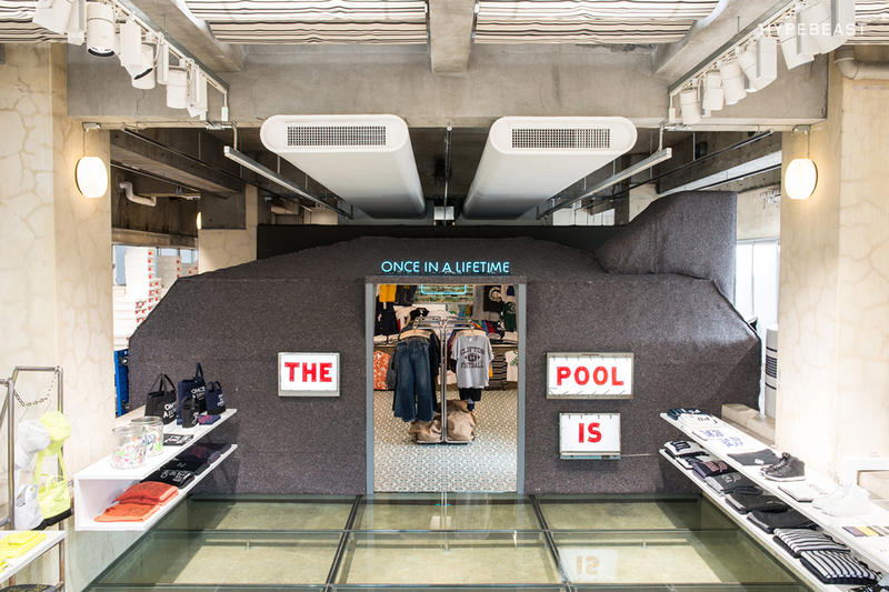 아오야마에 오픈했다 지금은 사라진 'the pool'의 '후루기' 행사 모습. 2014년 오픈, 2년 후인 16년 4월 문을 닫았어요.