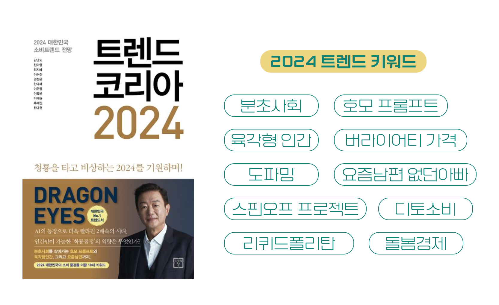 '트렌드 코리아 2024'가 제시한 2024년 10가지 소비트렌드(출처=트렌드코리아2024)