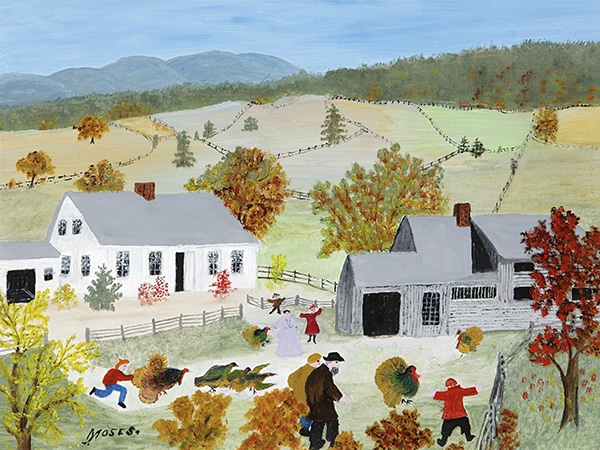 Catchin' the Turkey by Grandma Moses (출처. Bennington Museum)