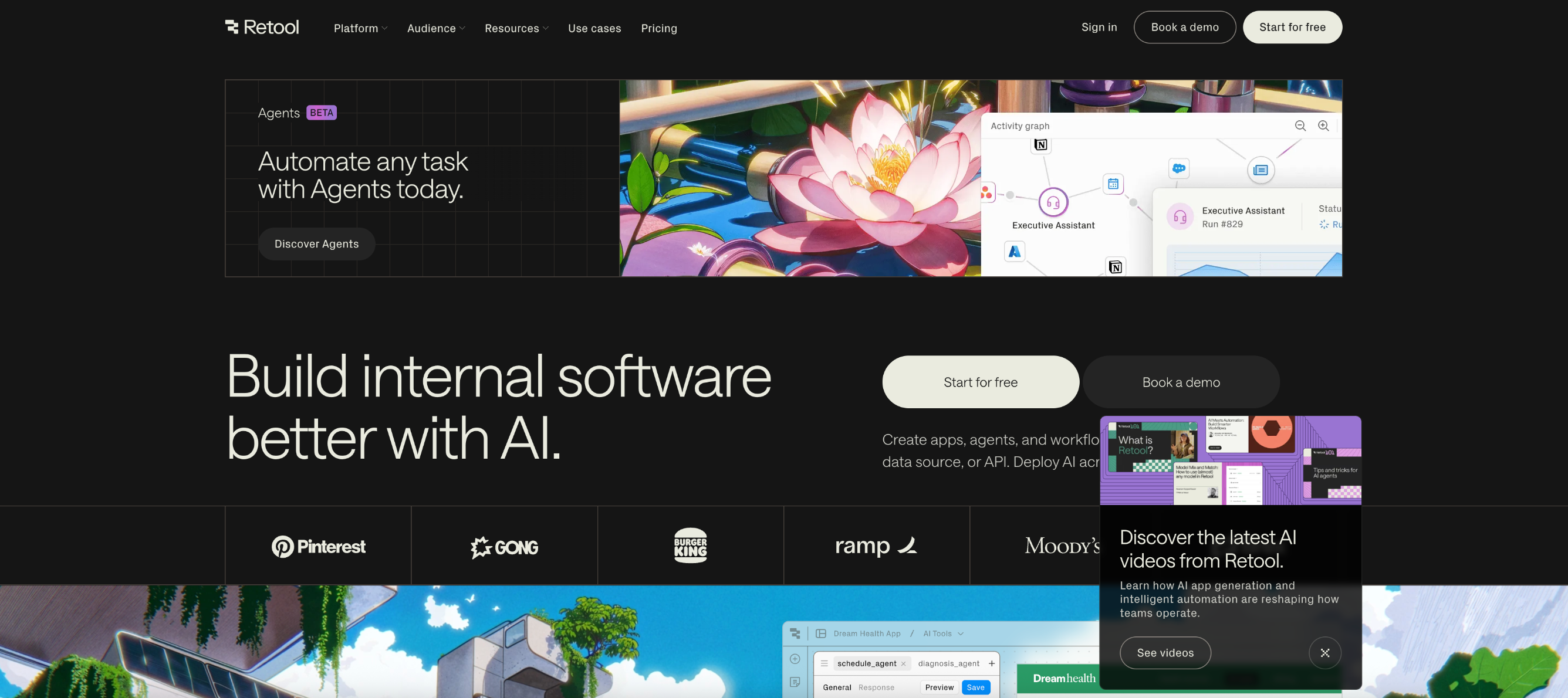 최근 Retool은 사내 소프트웨어를 만드는 LLM 도구로 전환함