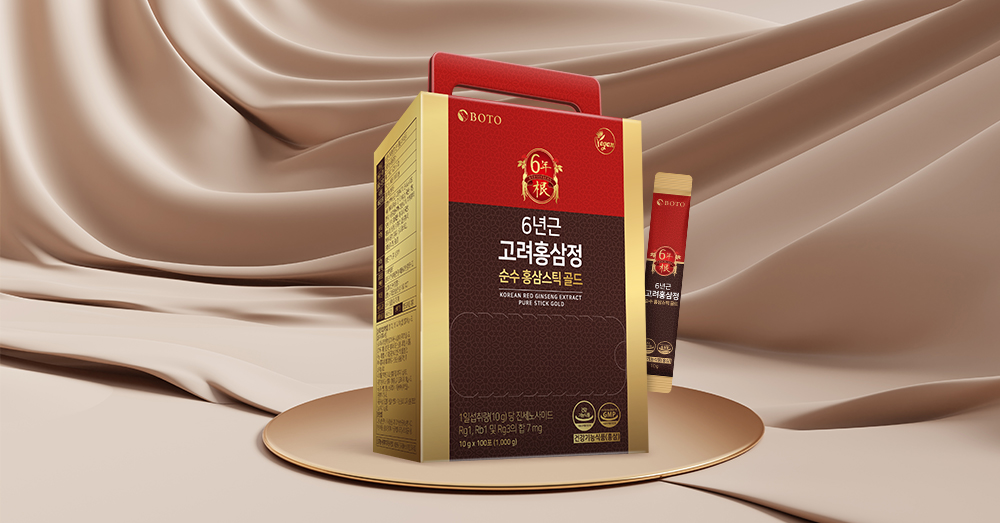 BOTO 6년근 고려홍삼정 순수 홍삼스틱골드 100P