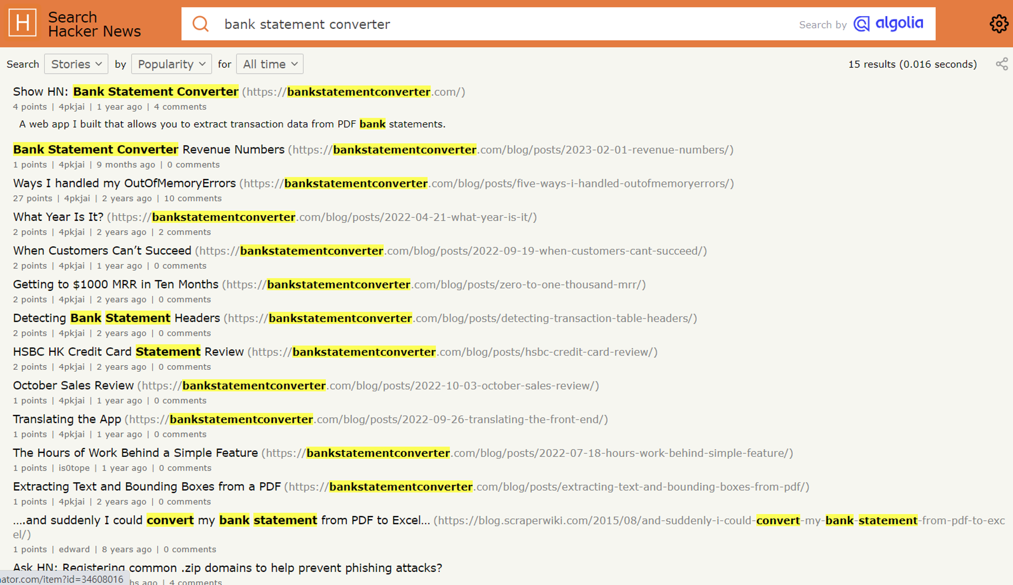 출처 : https://hn.algolia.com/?q=bank+statement+converter