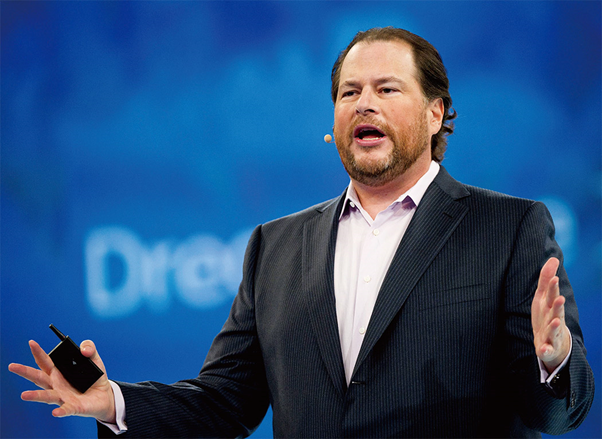 성악가처럼 생긴(…) 세일즈포스 CEO 마크 베니오프