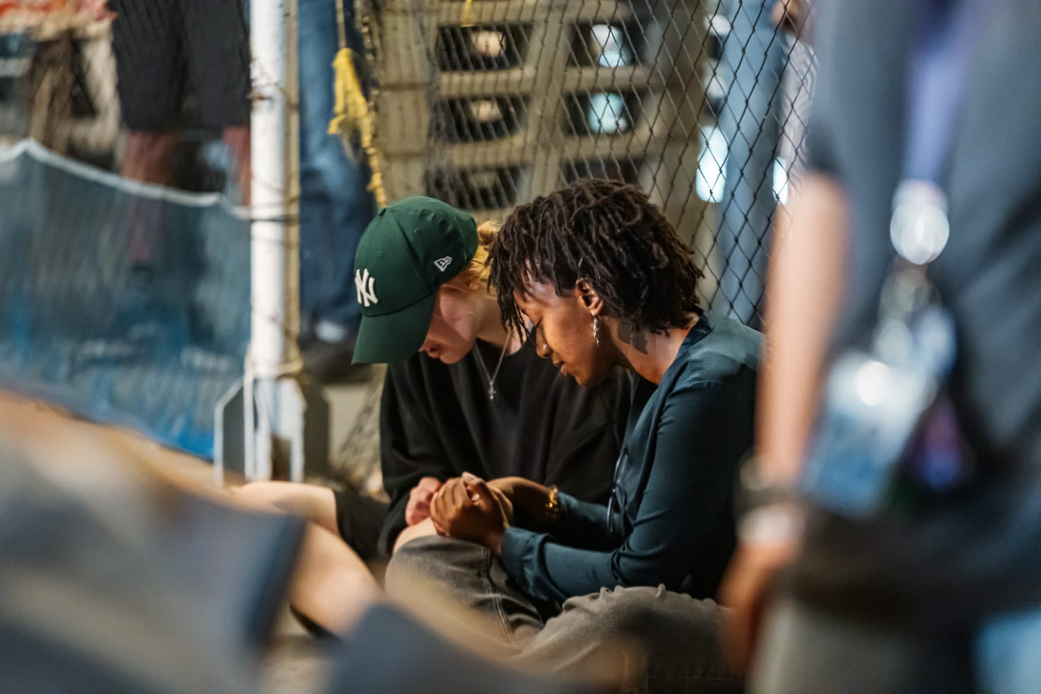 The moment of praying for each other