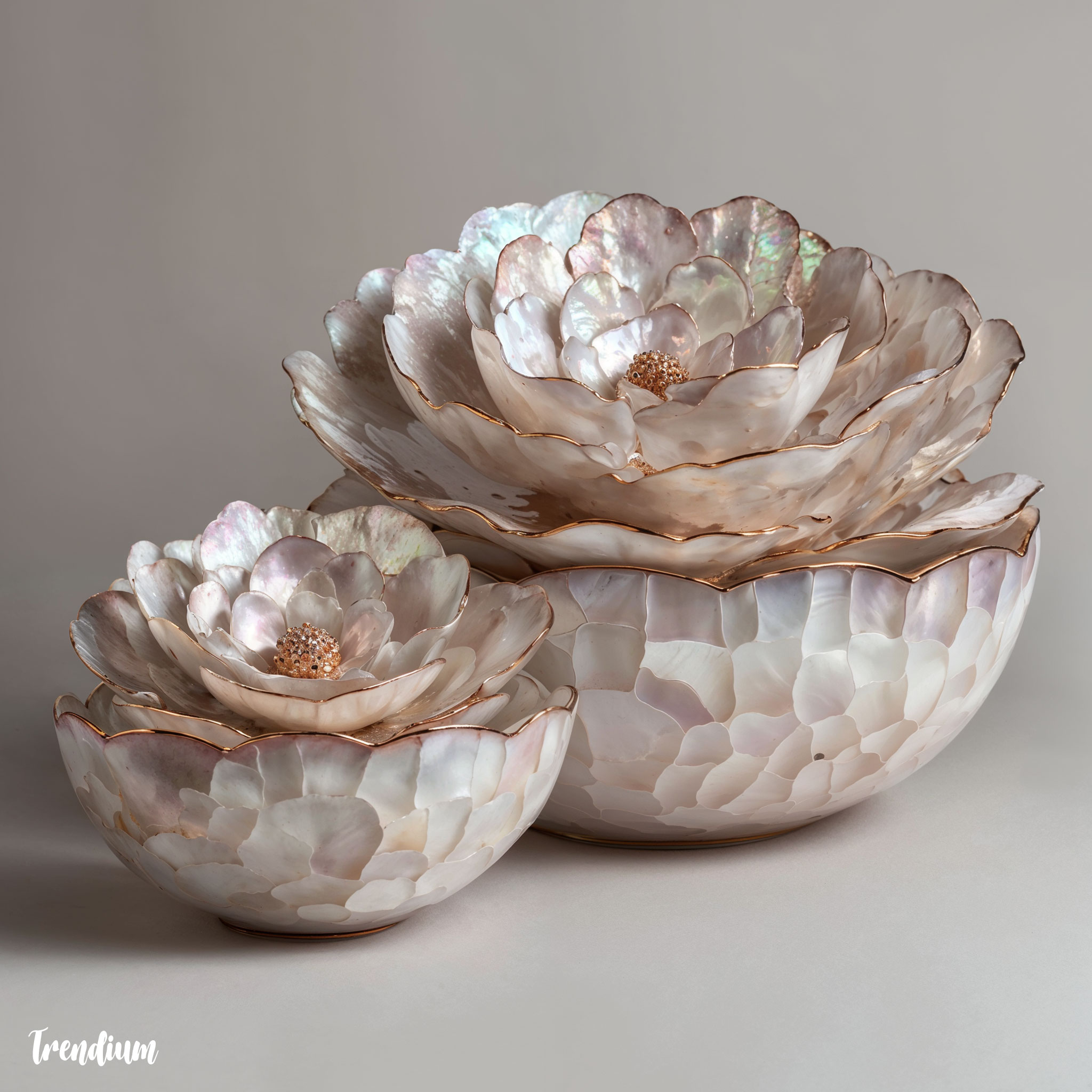 [prompt] porcelain made from mother-of-pearl --v 7