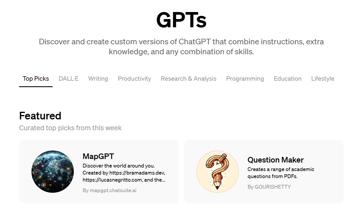 출처 : GPT 스토어