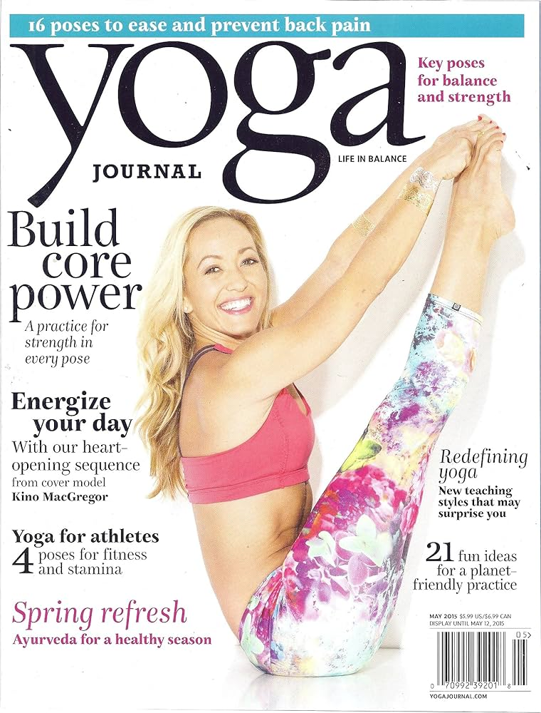 요가저널 표지에 실린 키노 Ⓒ Yoga Journal